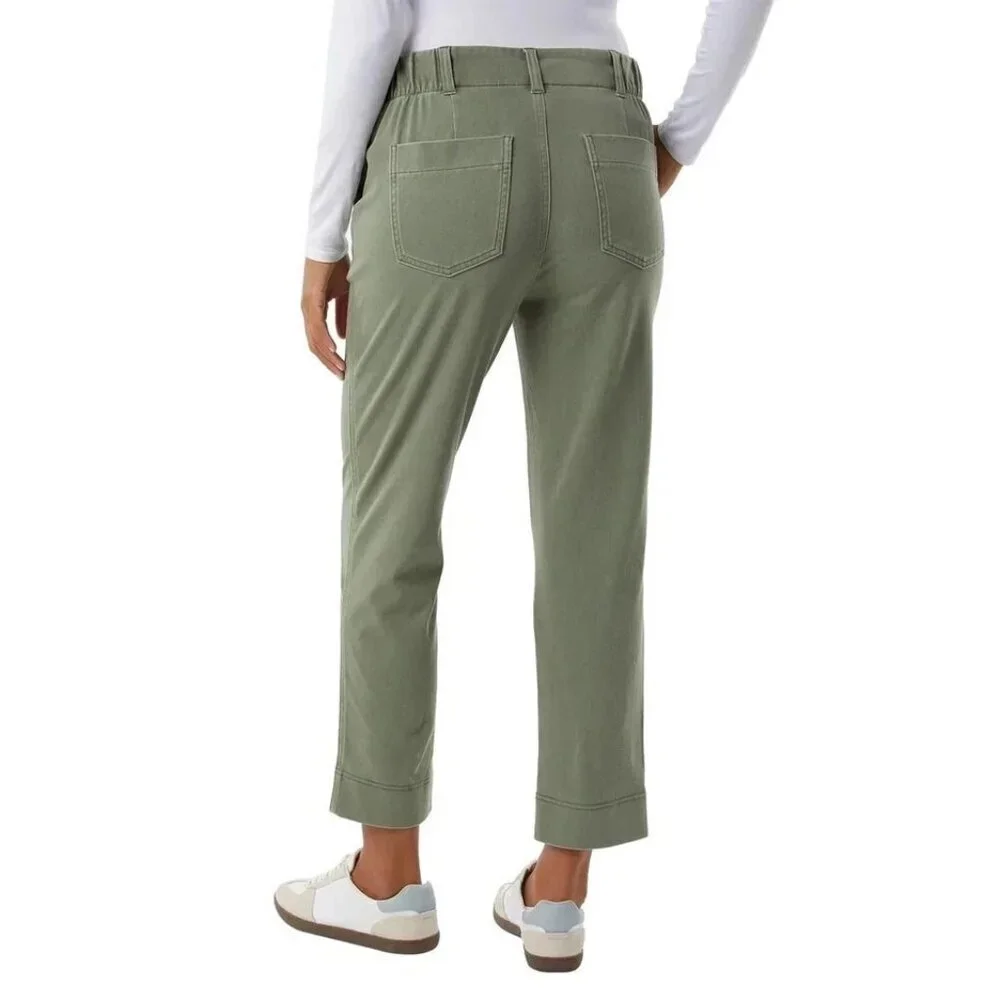 NEW 32 Degrees Cool Women's XXL Ankle Length Pants Green Cotton Blend